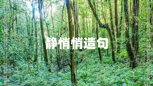 靜悄悄造句