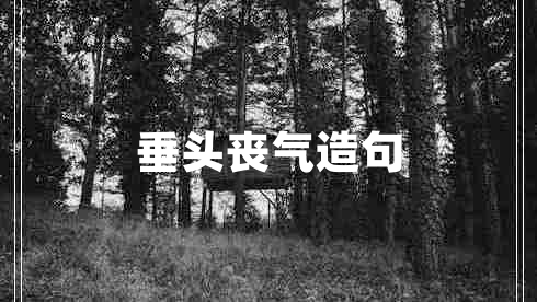 垂頭喪氣造句