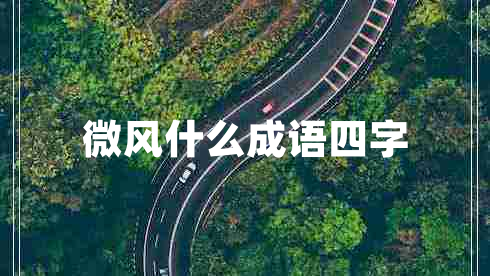 微風(fēng)什么成語(yǔ)四字