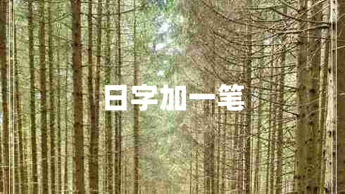 日字加一筆