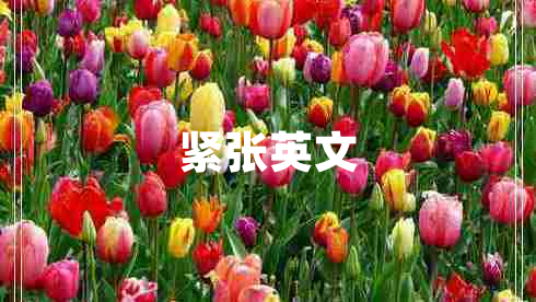 緊張英文