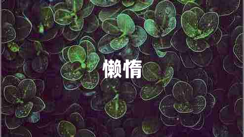懶惰