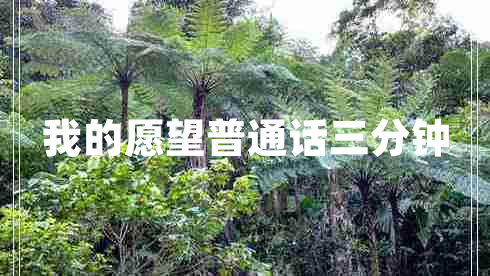 我的愿望普通話(huà)三分鐘