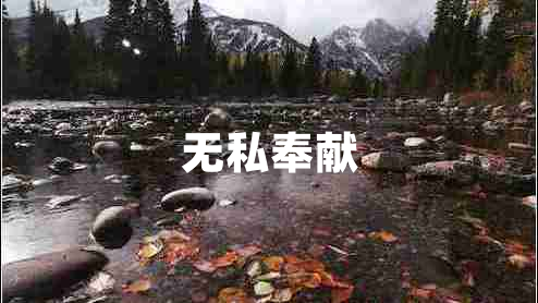 無(wú)私奉獻