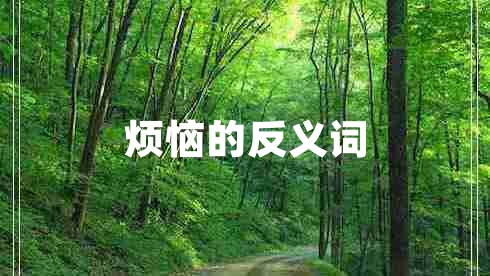 煩惱的反義詞