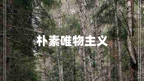 樸素唯物主義