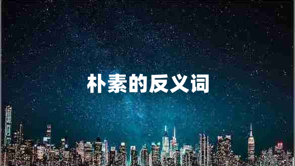樸素的反義詞