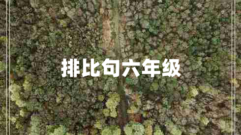 排比句六年級