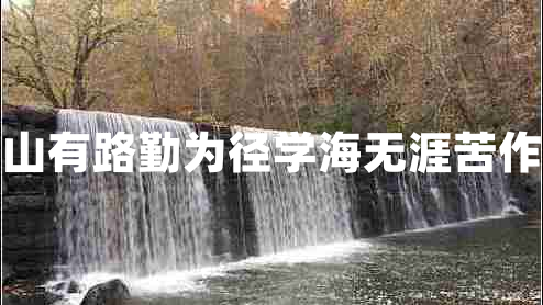 書(shū)山有路勤為徑學(xué)海無(wú)涯苦作舟