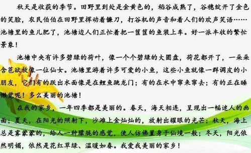 三級作文這校園真美