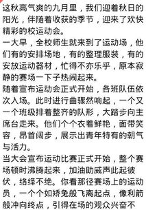 校園運(yùn)動會寫一篇作文三百字以上作文