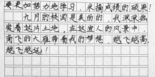 描寫(xiě)九月校園的作文