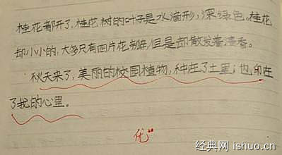 初中秋天的校園作文