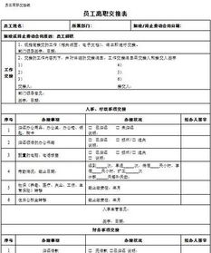 離職交接工作注意事項