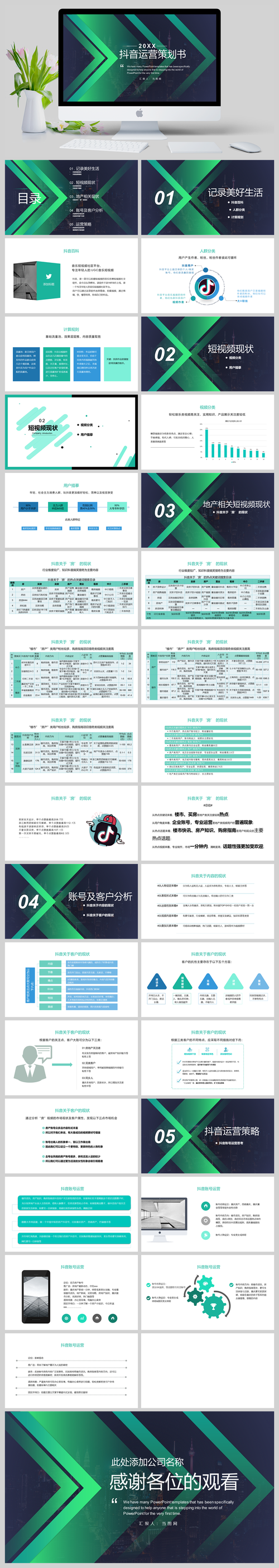 抖音創(chuàng)業(yè)計劃書ppt