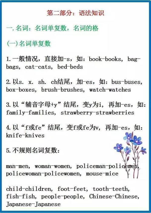 湖北小學(xué)英語(yǔ)基礎知識