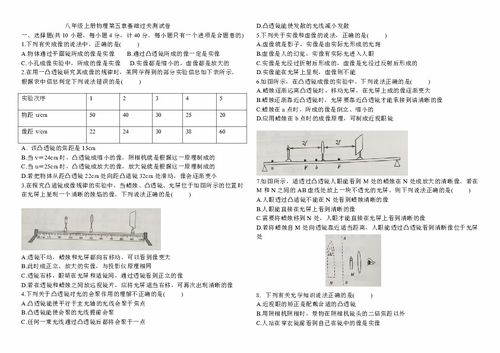 八上物理基礎知識測試