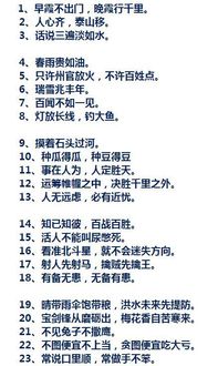 語(yǔ)文必會(huì )基礎知識諺語(yǔ)篇