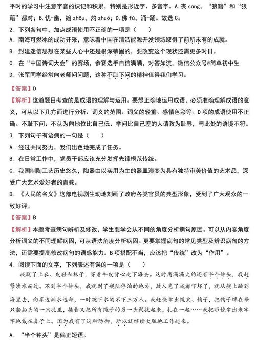 作業(yè),分層,基礎知識,語(yǔ)文