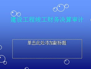 工程決算及財務(wù)經(jīng)營(yíng)審計基礎知識